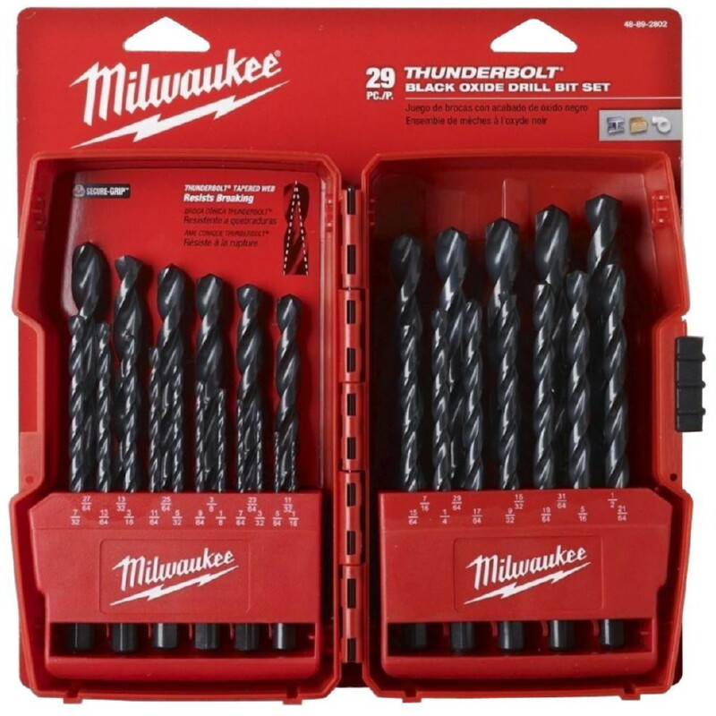 Milwaukee Accessory 48892724 Thunderbolt Black Oxide Drill Bit for sale online 